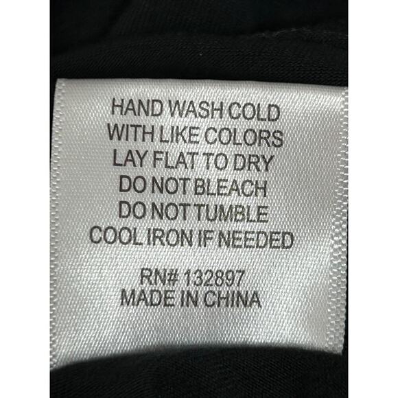 Rose + Olive Top SZ 2X Black Embroidered Bell Sleeve Boho Cottagecore Whimsigoth - Picture 10 of 13